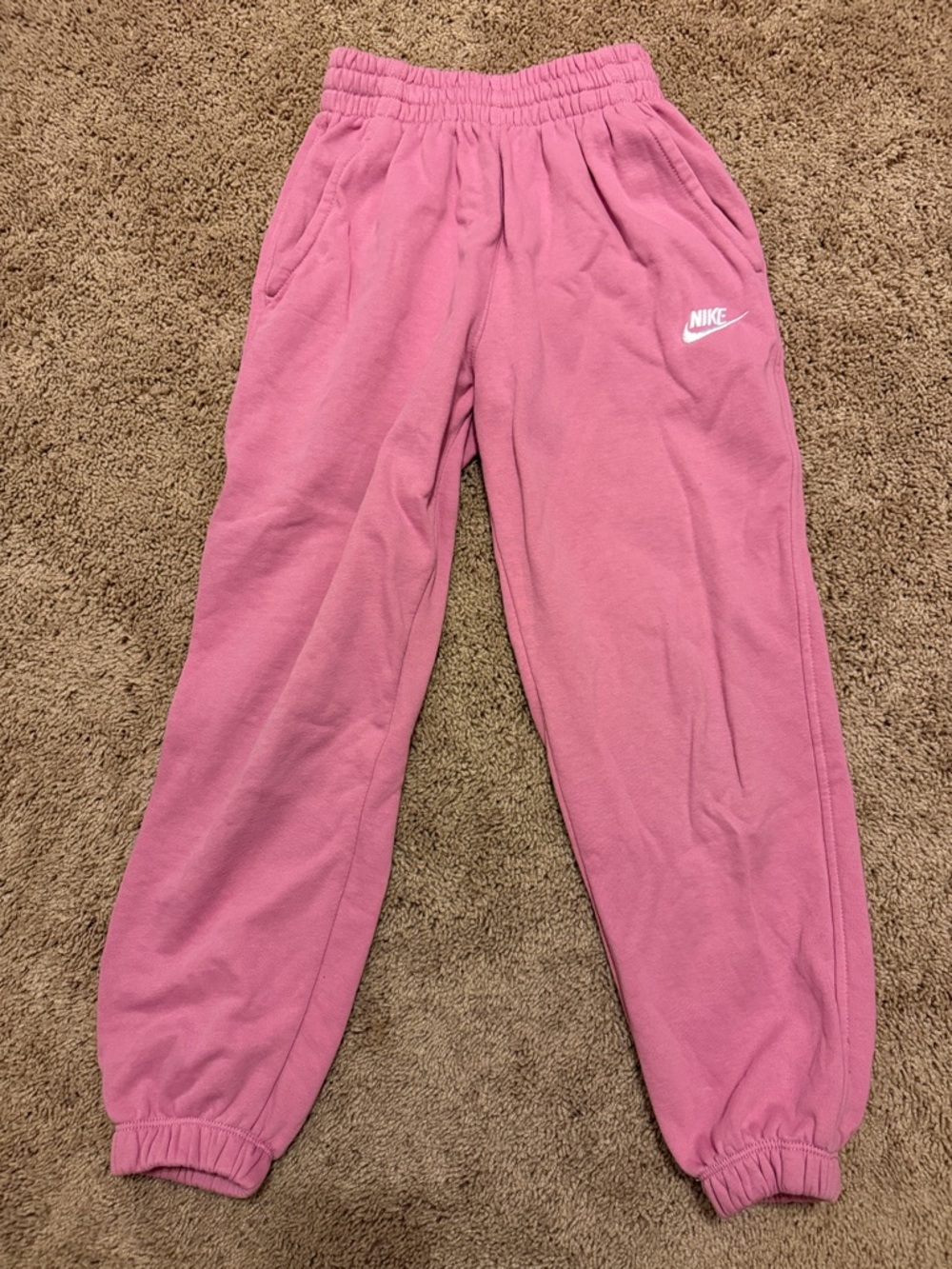 Nike Pink Fleece Jogger Sweatpants
